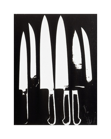 Knives, 1981 (Black And White) by Andy Warhol Pricing Limited Edition Print image