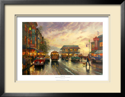 City By The Bay, Sunset On Fisherman's Wharf by Thomas Kinkade Pricing Limited Edition Print image