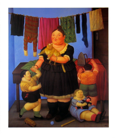 The Widow by Fernando Botero Pricing Limited Edition Print image