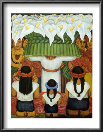 Flower Festival: Feast Of Santa Anita, 1931 by Diego Rivera Pricing Limited Edition Print image