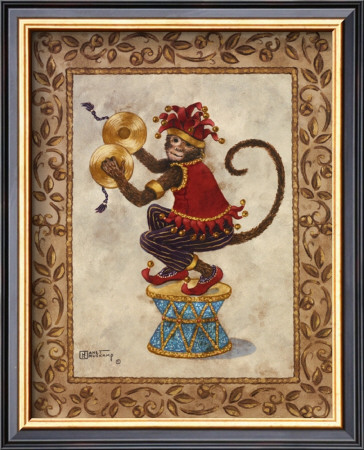 Monkey With Cymbals by Janet Kruskamp Pricing Limited Edition Print image