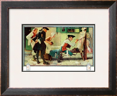 The New Tavern Sign, February 22,1936 by Norman Rockwell Pricing Limited Edition Print image