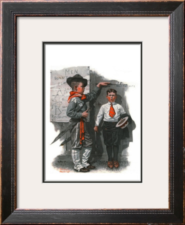 Necessary Height, June 16,1917 by Norman Rockwell Pricing Limited Edition Print image
