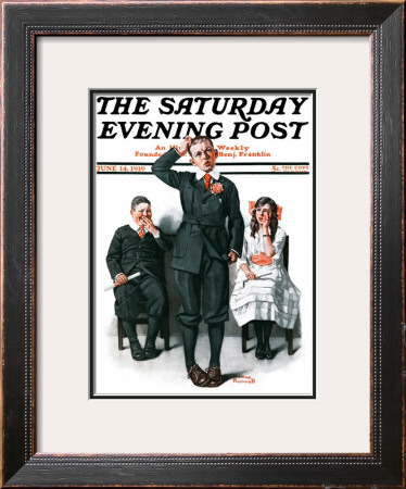 Recitation Saturday Evening Post Cover, June 14,1919 by Norman Rockwell Pricing Limited Edition Print image