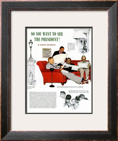So You Want To See The President A, November 13,1943 by Norman Rockwell Pricing Limited Edition Print image