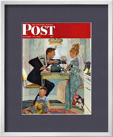 Dewey V. Truman Saturday Evening Post Cover, October 30,1948 by Norman Rockwell Pricing Limited Edition Print image