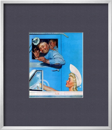 Two Flirts, July 26,1941 by Norman Rockwell Pricing Limited Edition Print image