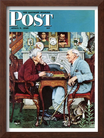 April Fool, 1943 Saturday Evening Post Cover, April 3,1943 by Norman Rockwell Pricing Limited Edition Print image