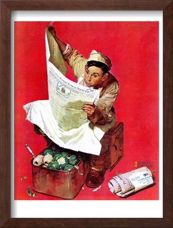 Willie Gillis On K.P, April 11,1942 by Norman Rockwell Pricing Limited Edition Print image