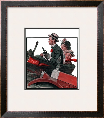 Excuse My Dust, July 31,1920 by Norman Rockwell Pricing Limited Edition Print image