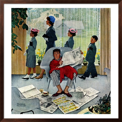 Sunday Morning, May 16,1959 by Norman Rockwell Pricing Limited Edition Print image