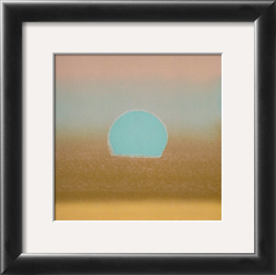 Sunset, C.1972 40/40 (Gold, Blue) by Andy Warhol Pricing Limited Edition Print image