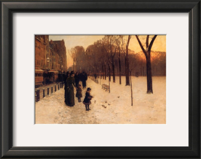 Boston Common At Twilight, 1885-86 by Childe Hassam Pricing Limited Edition Print image