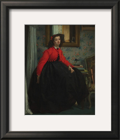 Girl With Red Vest, C.1864 by James Tissot Pricing Limited Edition Print image