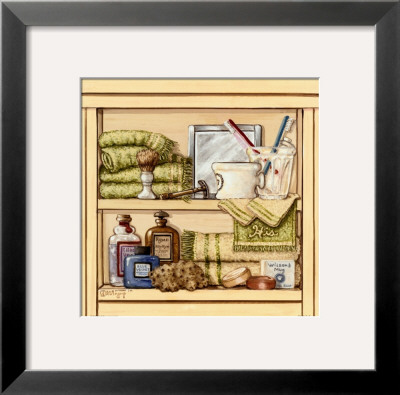 His Bathroom Shelf by Janet Kruskamp Pricing Limited Edition Print image