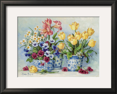 Spring Garden In Blue Ii Limited Edition Print by Barbara Mock Pricing ...