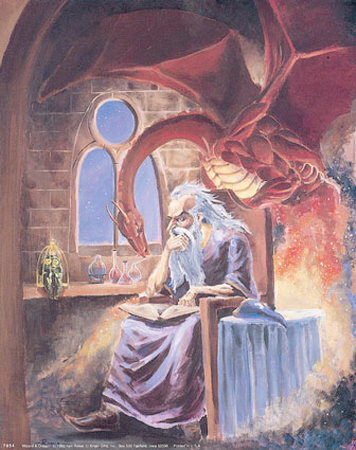 Wizard And Dragon by Ken Rowe Pricing Limited Edition Print image
