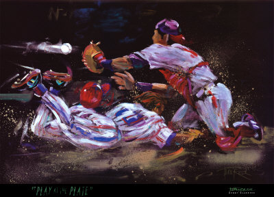 Play At The Plate by Terry Rose Pricing Limited Edition Print image