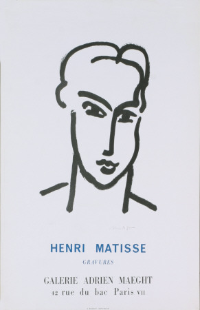 Katia (Blue Text On Bottom) by Henri Matisse Pricing Limited Edition Print image