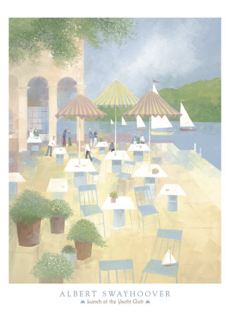 Lunch At The Yacht Club by Albert Swayhoover Pricing Limited Edition Print image