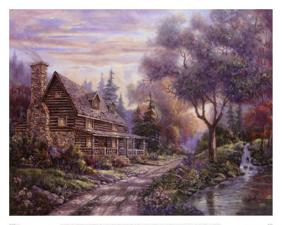 Bear Creek Lodge by Carl Valente Pricing Limited Edition Print image