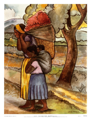 Flower Vendor With Child by Diego Rivera Pricing Limited Edition Print image