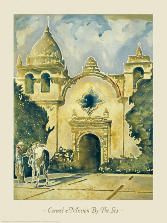 Carmel Mission By The Sea by Michael Swearngin Pricing Limited Edition Print image