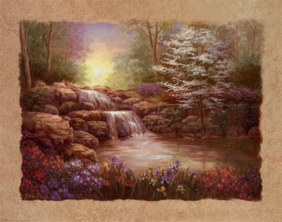 Hidden Waterfall I by Vivian Flasch Pricing Limited Edition Print image