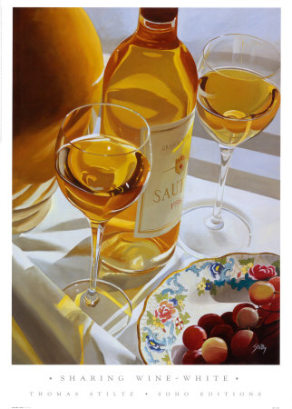 Sharing Wine, White by Thomas Stiltz Pricing Limited Edition Print image