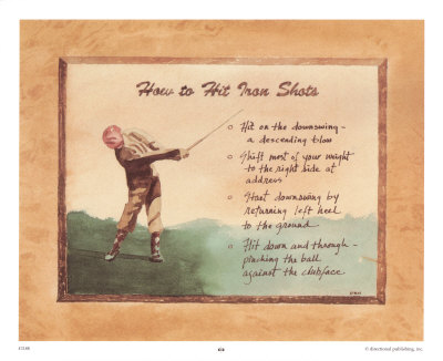 How To Hit Iron Shots by David Nichols Pricing Limited Edition Print image