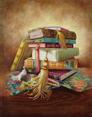 Old Books I by Judy Gibson Pricing Limited Edition Print image