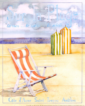 Sur La Plage by Paul Brent Pricing Limited Edition Print image