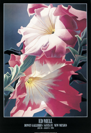 Two Petunias by Ed Mell Pricing Limited Edition Print image
