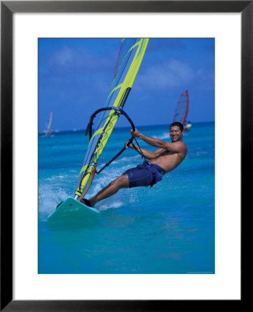 Windsurfer, Aruba, Caribbean by Robin Hill Pricing Limited Edition Print image