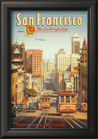 The Lindbergh Line - San Francisco, Ca by Kerne Erickson Pricing Limited Edition Print image