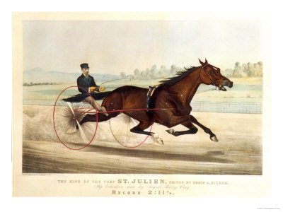 The King Of The Turf, St. Julien, Driven By Orrin A. Hickok, 1880 by Currier & Ives Pricing Limited Edition Print image
