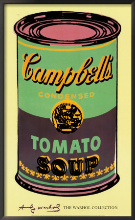 Campbell's Soup Can, 1965 (Green & Purple) by Andy Warhol Pricing Limited Edition Print image