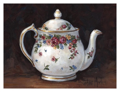 Mixed Blossom Teapot by Barbara Mock Pricing Limited Edition Print image