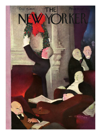 The New Yorker Cover - December 15, 1934 by William Cotton Pricing Limited Edition Print image