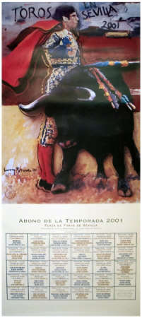 Bullfight At Plaza De Los Toros, Sevilla, 2001 by Larry Rivers Pricing Limited Edition Print image