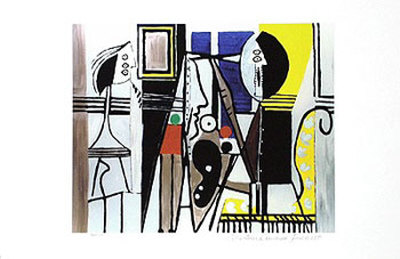 The Artist In His Studio by Pablo Picasso Pricing Limited Edition Print image