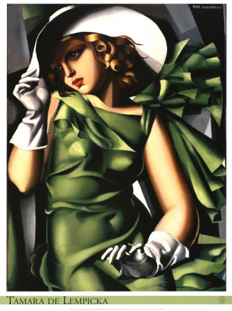 Young Girl In Green by Tamara De Lempicka Pricing Limited Edition Print image