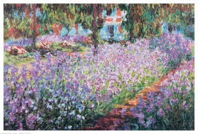 The Artist's Garden At Giverny by Claude Monet Pricing Limited Edition Print image