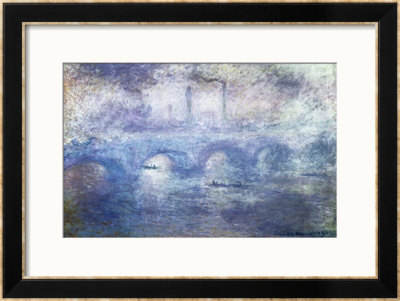 The Waterloo Bridge, Effect Of Fog by Claude Monet Pricing Limited Edition Print image