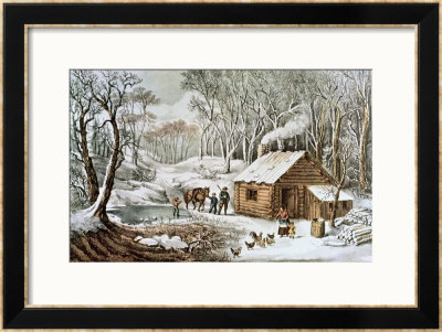 Home In The Wilderness by Currier & Ives Pricing Limited Edition Print image