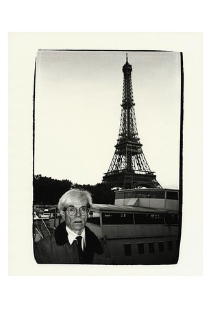 Andy Warhol And Eiffel Tower, C.1982 by Andy Warhol Pricing Limited Edition Print image