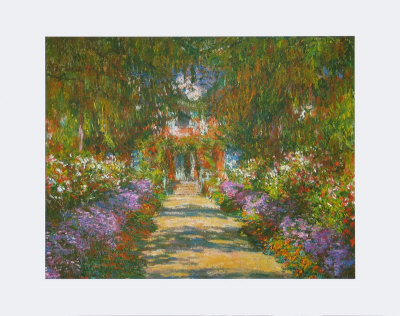 Path In Monet's Garden At Givermy, 1902 by Claude Monet Pricing Limited Edition Print image