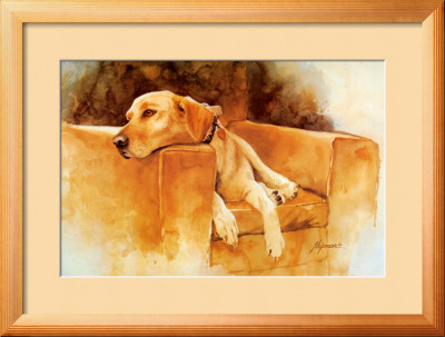 Dog Tired (Yellow Lab) by Barbara Shipman Pricing Limited Edition Print image