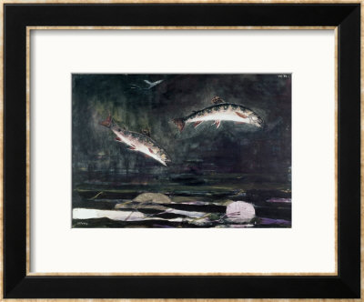 Leaping Trout by Winslow Homer Pricing Limited Edition Print image
