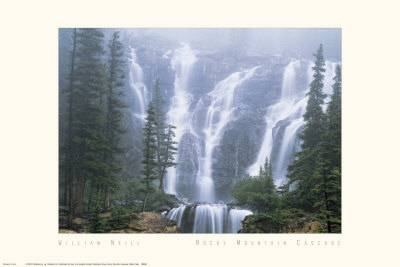 Rocky Mountain Cascade by William Neill Pricing Limited Edition Print image